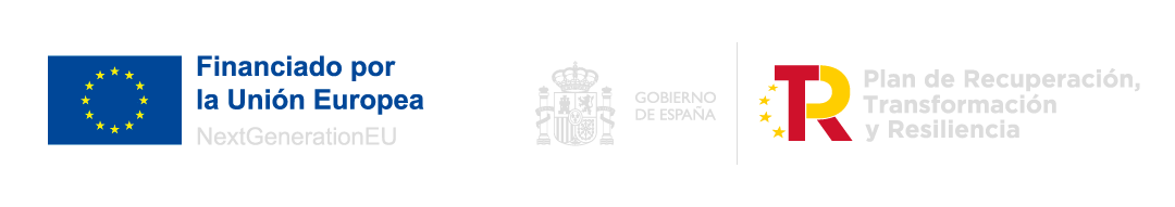 Logotipos Financiado por la Unión Europea y Plan de Recuperación Transformación y Resiliencia Logotipos Financiado por la Unión Europea y Plan de Recuperación Transformación y Resiliencia